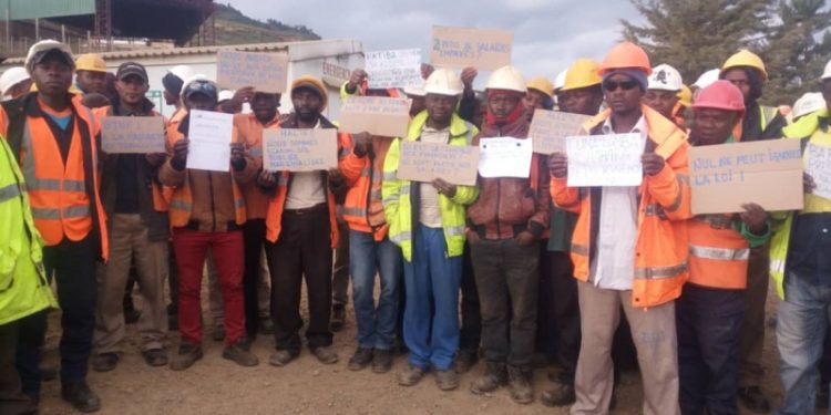 Mwenga: fin de sit-in de deux jours des agents sous-traitant de Twangiza Mining.