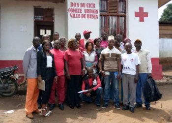 Ituri : 21 journalistes dont 6 femmes amis de la Croix-Rouge formés en secourisme du niveau un.