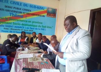 Sud-Kivu : s’il arrivait que le gouvernement provincial actuel tombe, les acteurs de la société civile obligeront la dissolution de l’Assemblée provinciale (Déclaration).