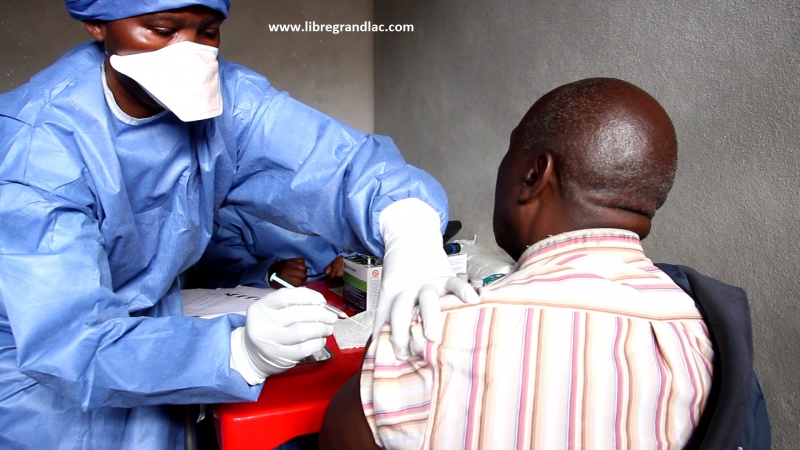 Goma : La première personne vaccinée sexprime Goma : La première personne vaccinée sexprime