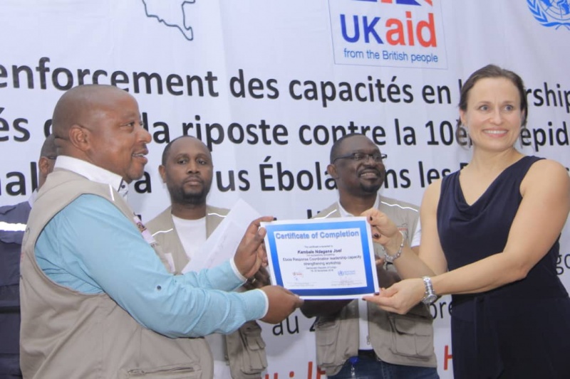 Ebola : Clôture à Goma de latelier de renforcement des capacités en leadership des acteurs impliqués dans la riposte Ebola : Clôture à Goma de latelier de renforcement des capacités en leadership des acteurs impliqués dans la riposte