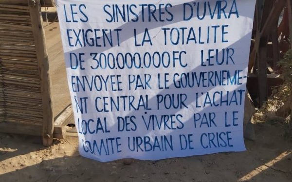 UVIRA : En difficulté de venir en aide aux sinistrés, le gouverneur de province s’est caché derrière les agences des Nations-Unies