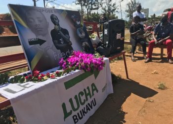Bukavu : les militants de la Lucha rendent hommage à Freddy Kambale.