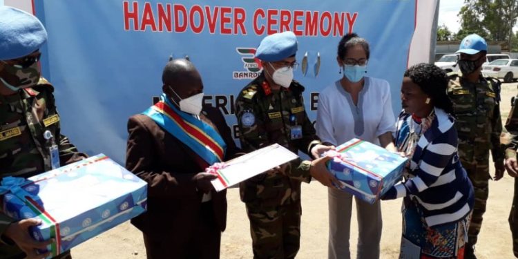 Éducation : Les contingents Bangladais de la MONUSCO remettent 6 Salles de classe bien équipées à Bunia