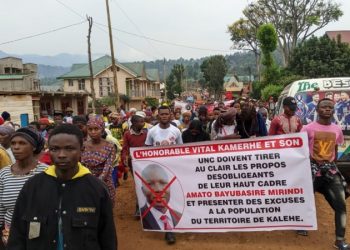 Kalehe : Manifestation pour demander la démission du vice-ministre de la justice Amato Bayubasire