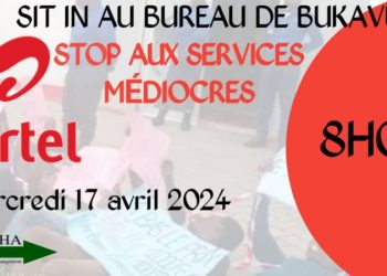 Bukavu : la LUCHA en sit-n ce 17 avril devant les bureaux de la maison de télecommunication AIRTEL