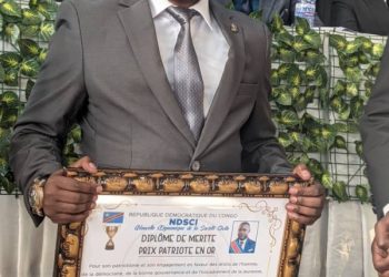 Sud-Kivu : Le député provincial Jackson Kalimba décoré Patriote en Or