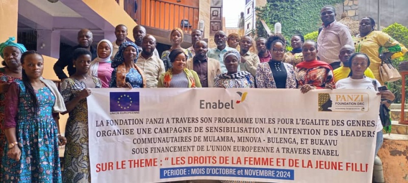 Bukavu : La Fondation Panzi sensibilise les leaders communautaires sur les droits de la femme et la jeune fille, les VBG et la masculinité positive. Bukavu : La Fondation Panzi sensibilise les leaders communautaires sur les droits de la femme et la jeune fille, les VBG et la masculinité positive.